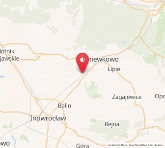 Map of Wierzchosławice, Kujawsko-Pomorskie