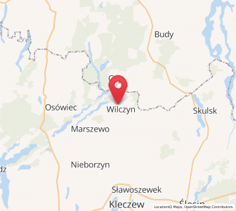 Map of Wilczyn, Greater Poland