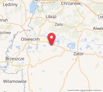 Map of Włosienica, Lesser Poland