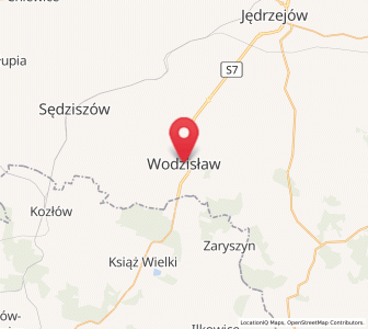 Map of Wodzisław, Świętokrzyskie