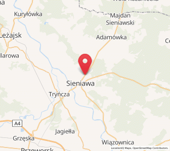 Map of Wylewa, Subcarpathia