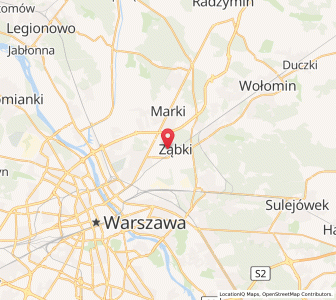 Map of Ząbki, Mazovia