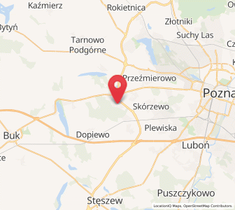 Map of Zakrzewo, Greater Poland