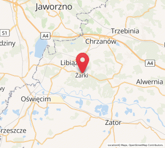 Map of Żarki, Lesser Poland