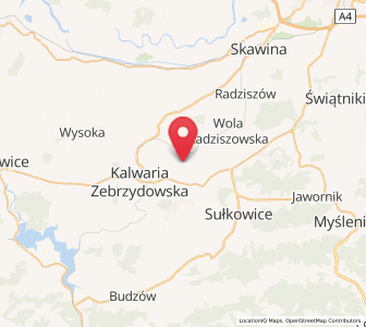 Map of Zarzyce Wielkie, Lesser Poland