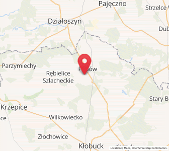 Map of Zawady, Silesia