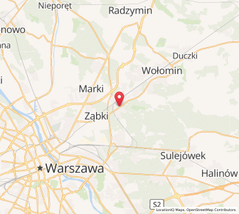 Map of Zielonka, Mazovia