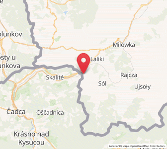 Map of Zwardoń, Silesia