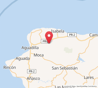 Map of Aceitunas, Moca