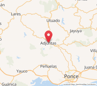 Map of Adjuntas
