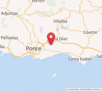 Map of Aguilita, Juana Díaz