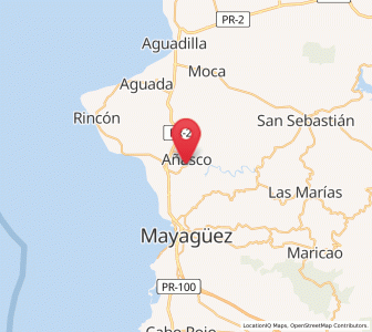 Map of Añasco