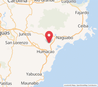 Map of Antón Ruiz, Humacao