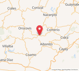 Map of Barranquitas