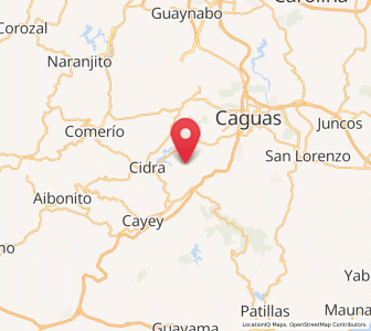 Map of Bayamon, Cidra