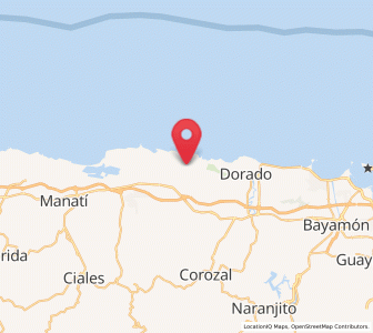 Map of Brenas, Vega Alta
