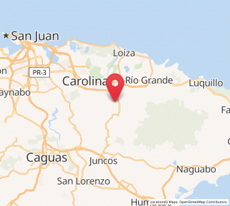 Map of Campo Rico, Canóvanas
