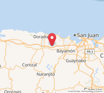 Map of Candelaria Arenas, Toa Baja