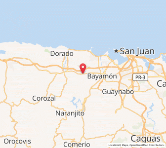 Map of Candelaria, Toa Baja