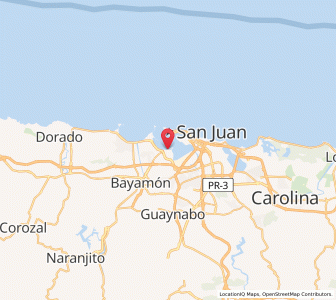 Map of Cataño