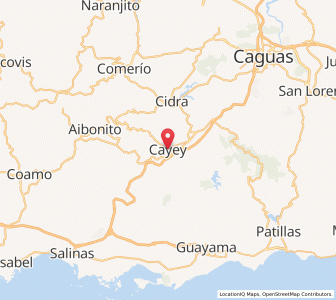 Map of Cayey