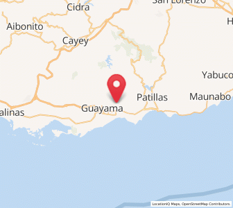 Map of Corazón, Guayama