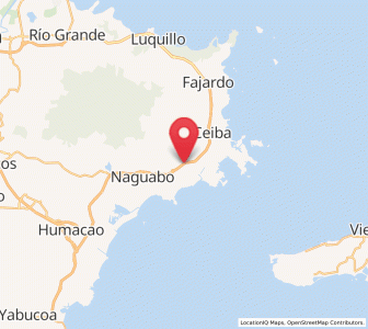 Map of Daguao, Naguabo