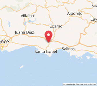 Map of El Ojo, Santa Isabel