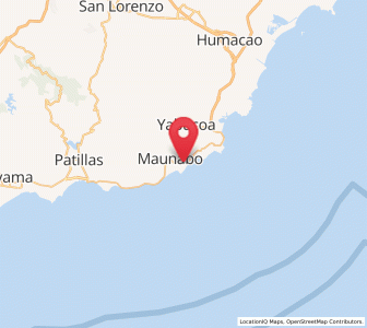Map of Emajagua, Maunabo