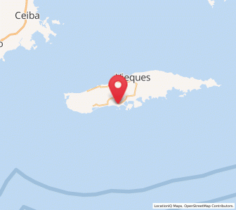 Map of Esperanza, Vieques