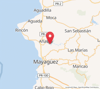 Map of Espino, Añasco