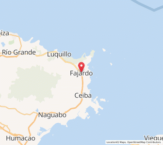 Map of Fajardo