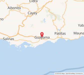 Map of Guayama
