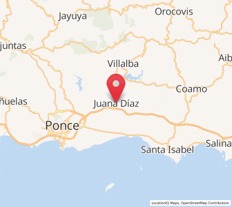 Map of Juana Díaz