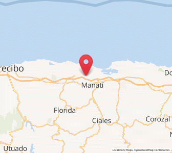 Map of La Luisa, Manatí