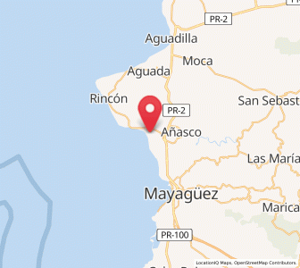 Map of La Playa, Añasco