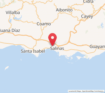 Map of Las Ochenta, Salinas