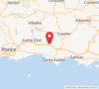 Map of Las Ollas, Santa Isabel