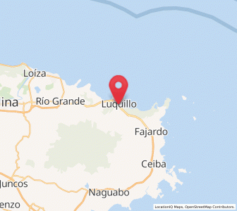 Map of Luquillo
