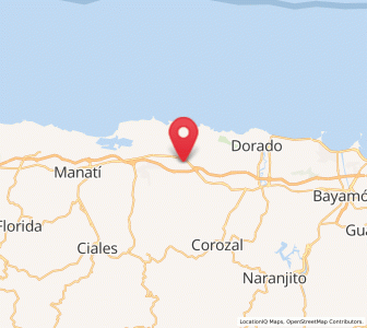 Map of Monserrate, Vega Baja