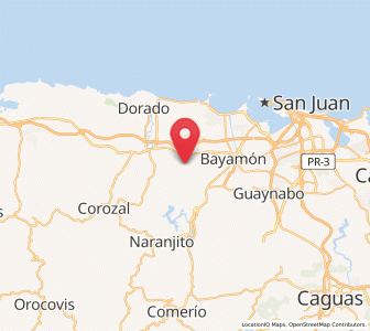Map of Mucarabones, Toa Alta