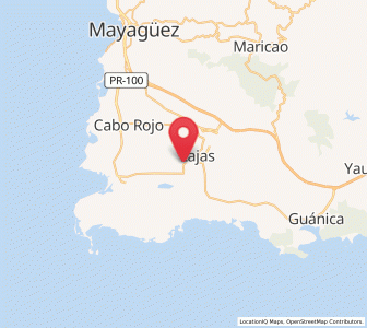Map of Palmarejo, Lajas