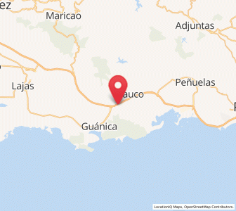 Map of Palomas, Yauco