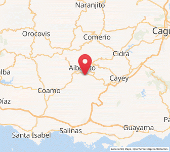 Map of Pastos, Aibonito