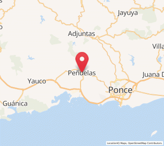 Map of Peñuelas