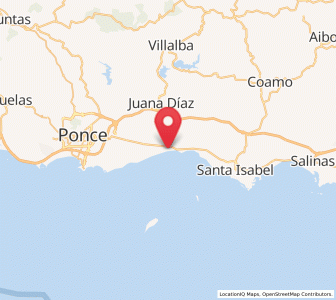 Map of Potala Pastillo, Juana Díaz