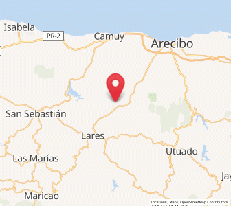 Map of Quebrada, Camuy