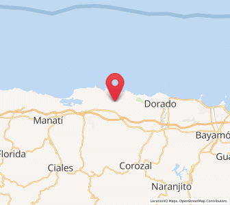 Map of Sabana, Vega Baja
