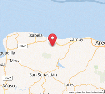 Map of San Antonio, Quebradillas