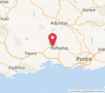 Map of Santo Domingo, Peñuelas